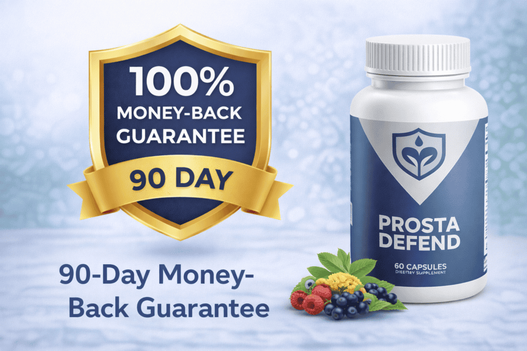 90 day money back guarantee for Prosta Defend